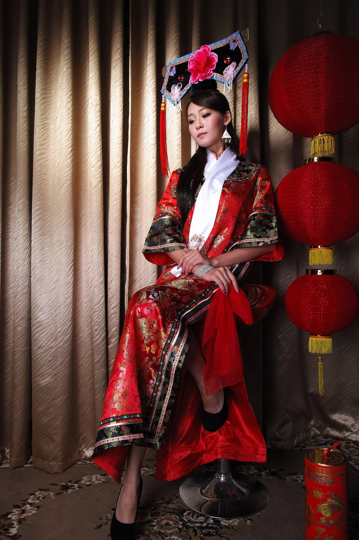 [Tập đặc biệt của Beautyleg] Winnie Xiaoxue - Buổi chụp ảnh thời trang sườn xám cổ trang tại studio - 45