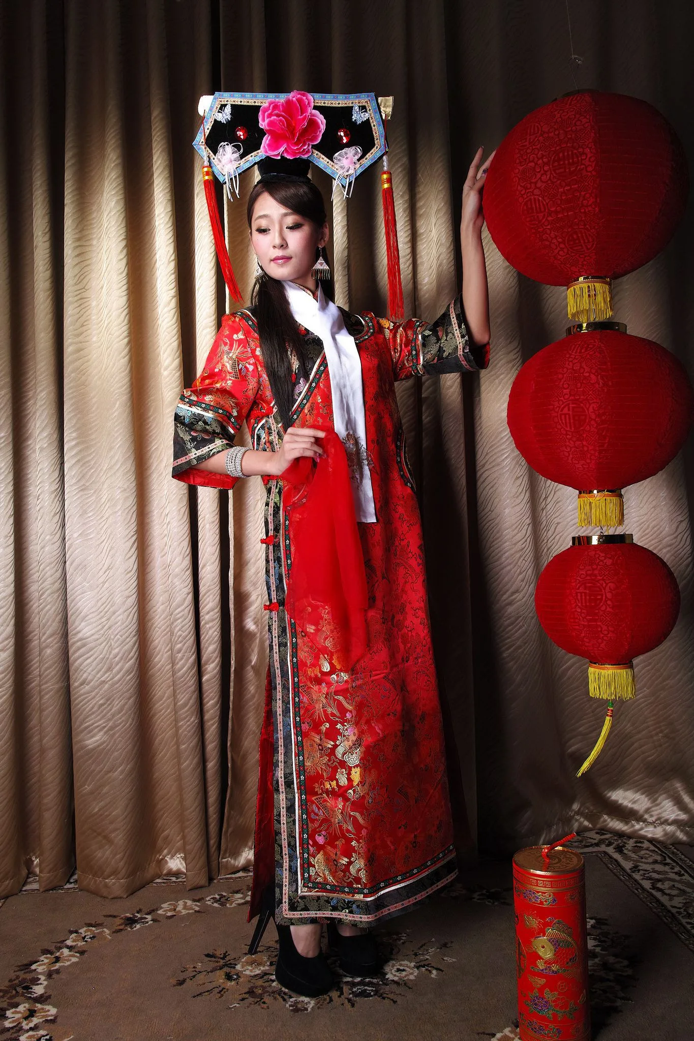 [Tập đặc biệt của Beautyleg] Winnie Xiaoxue - Buổi chụp ảnh thời trang sườn xám cổ trang tại studio - 43