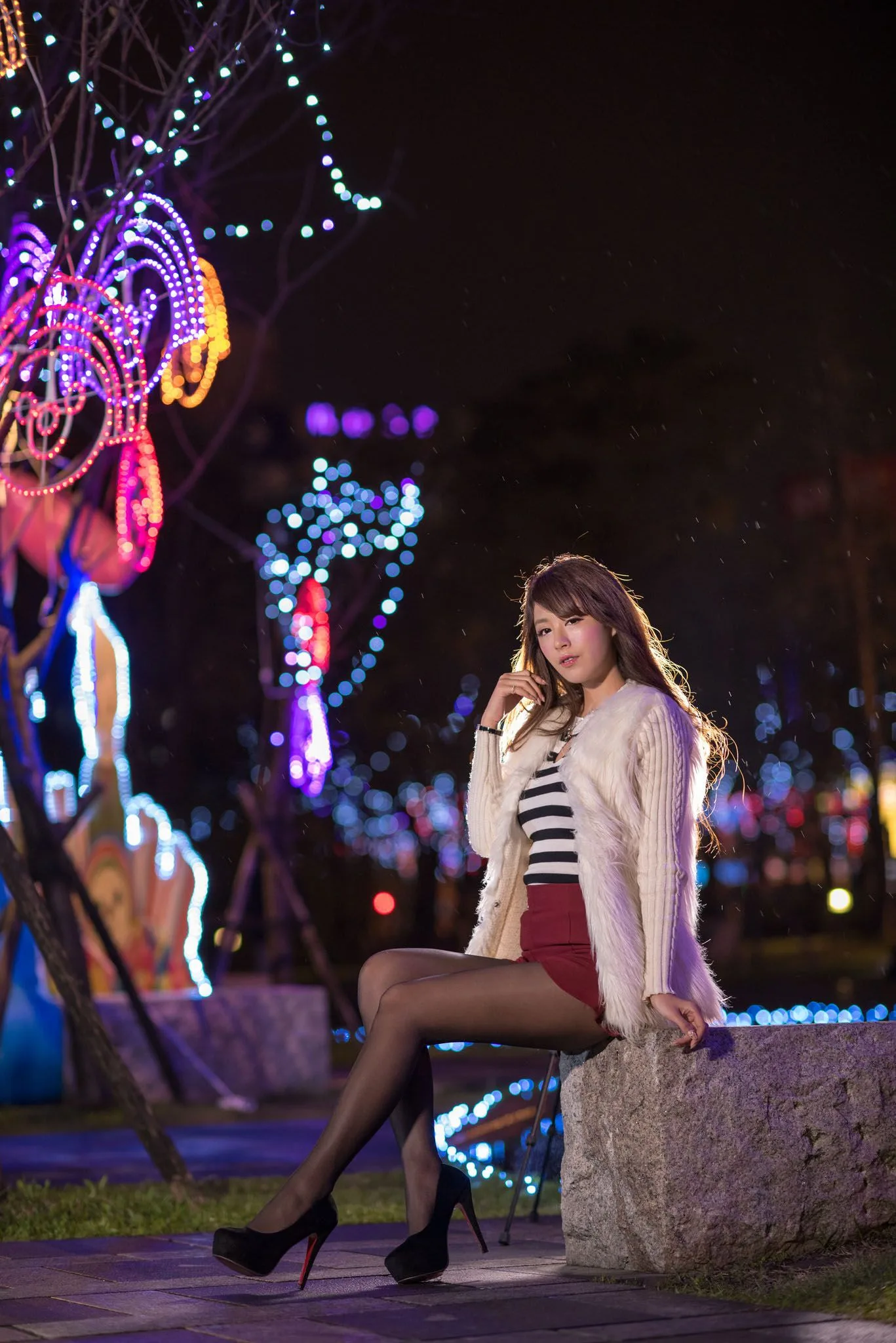 [Tập đặc biệt của Beautyleg] Người mẫu chân dài Đài Loan MISO Xia Qing - Buổi chụp ảnh ngoài trời Giáng sinh - 15